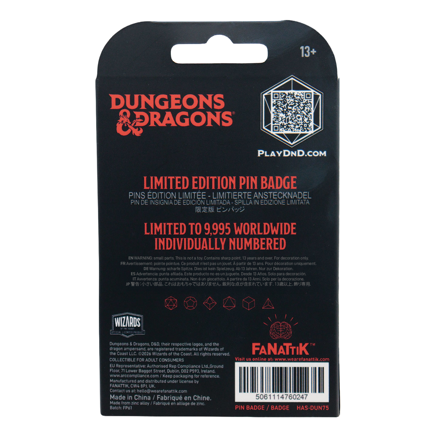 Dungeons & Dragons - Limited Edition Beholder Pin Badge