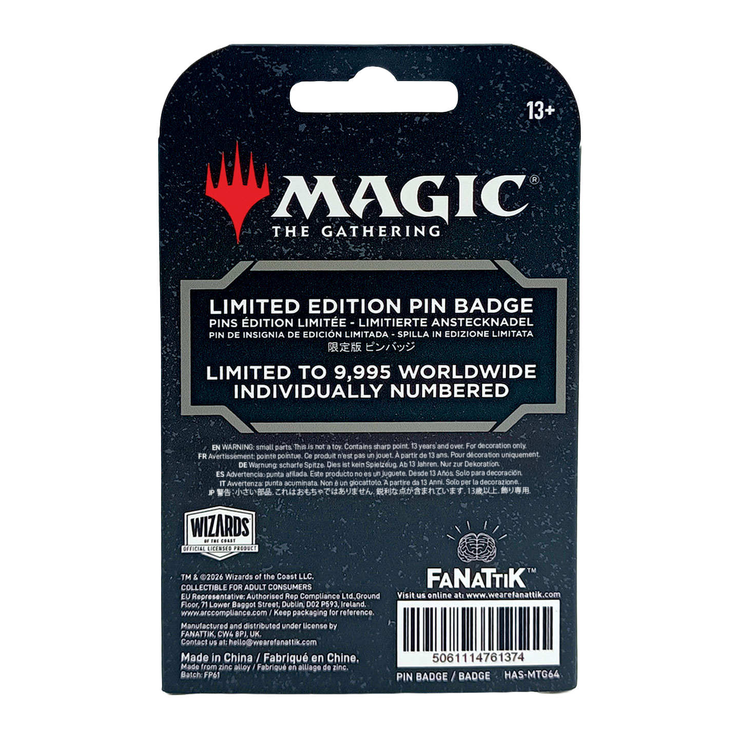 Magic: The Gathering - Limited Edition Planeswalker Pin Badge