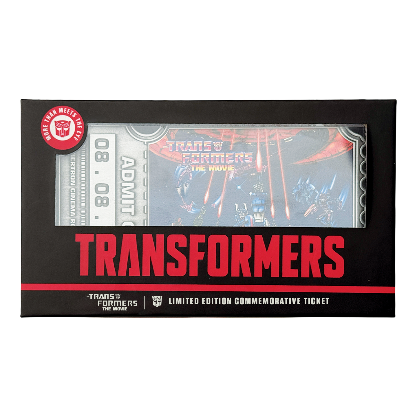 Transformers: The Movie - 40th Anniversary Limited Edition Metal Replica Movie Ticket