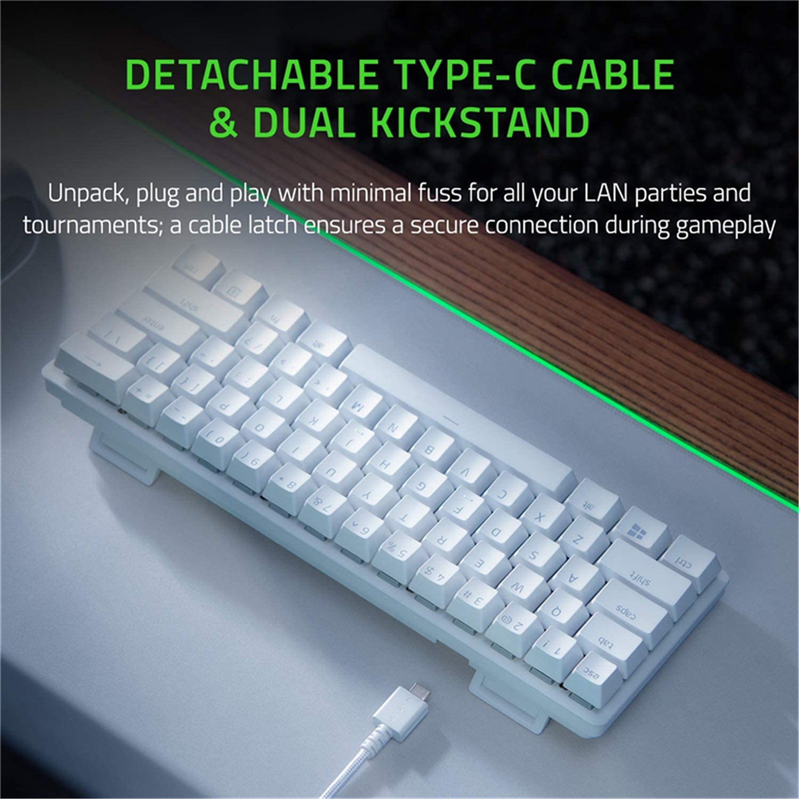 Razer Huntsman Mini - Mercury Edition - 60% Optical Gaming Keyboard