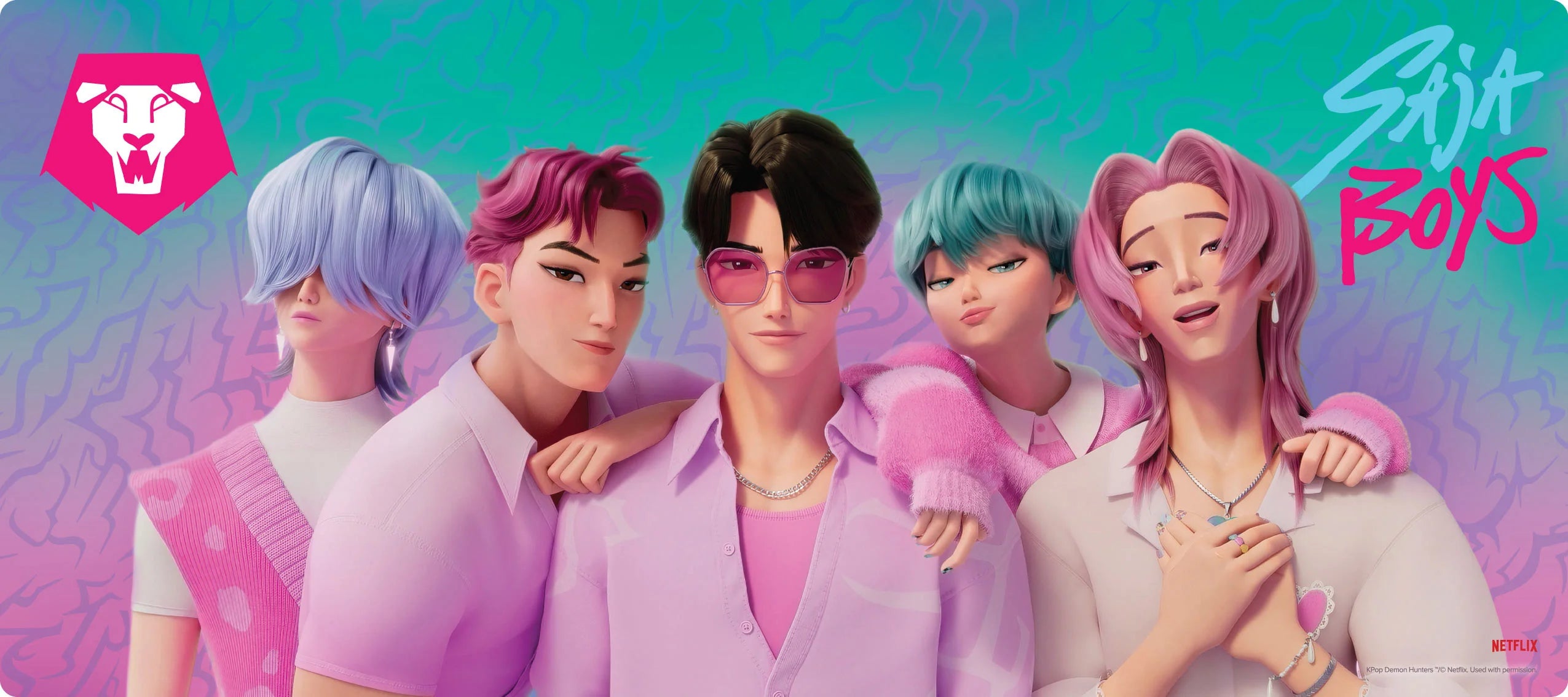 K-Pop Demon Hunters Saja Boys XXL Gaming Mat