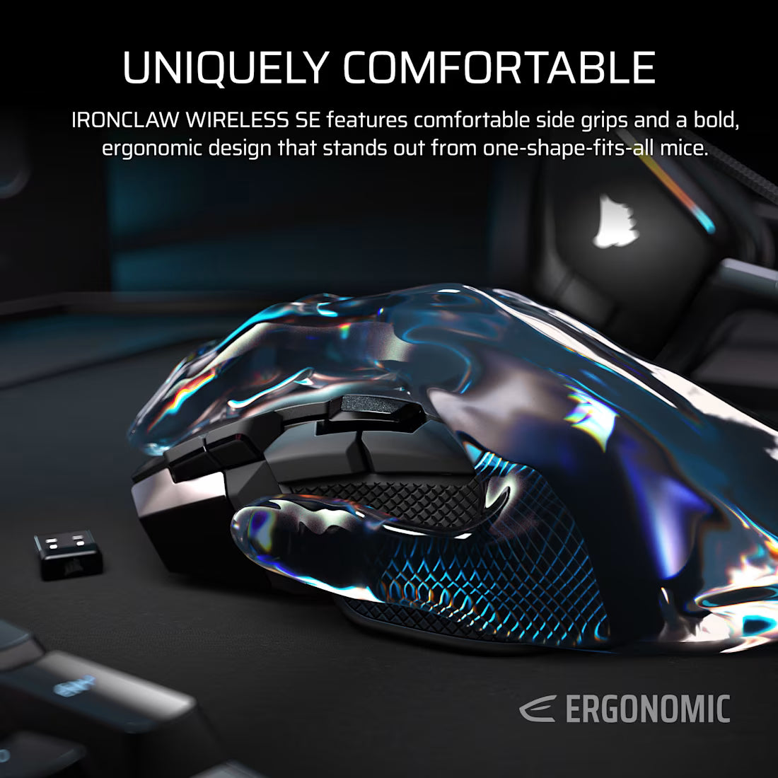 CORSAIR Ironclaw Wireless SE RGB LED 26000 DPI Optical Gaming Mouse