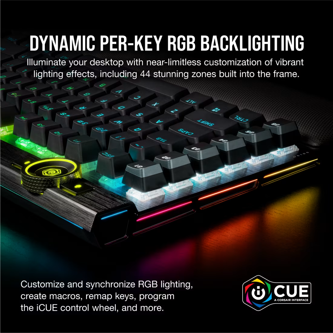 CORSAIR K100 RGB Optical-Mechanical Gaming Keyboard - OPX Rapidfire