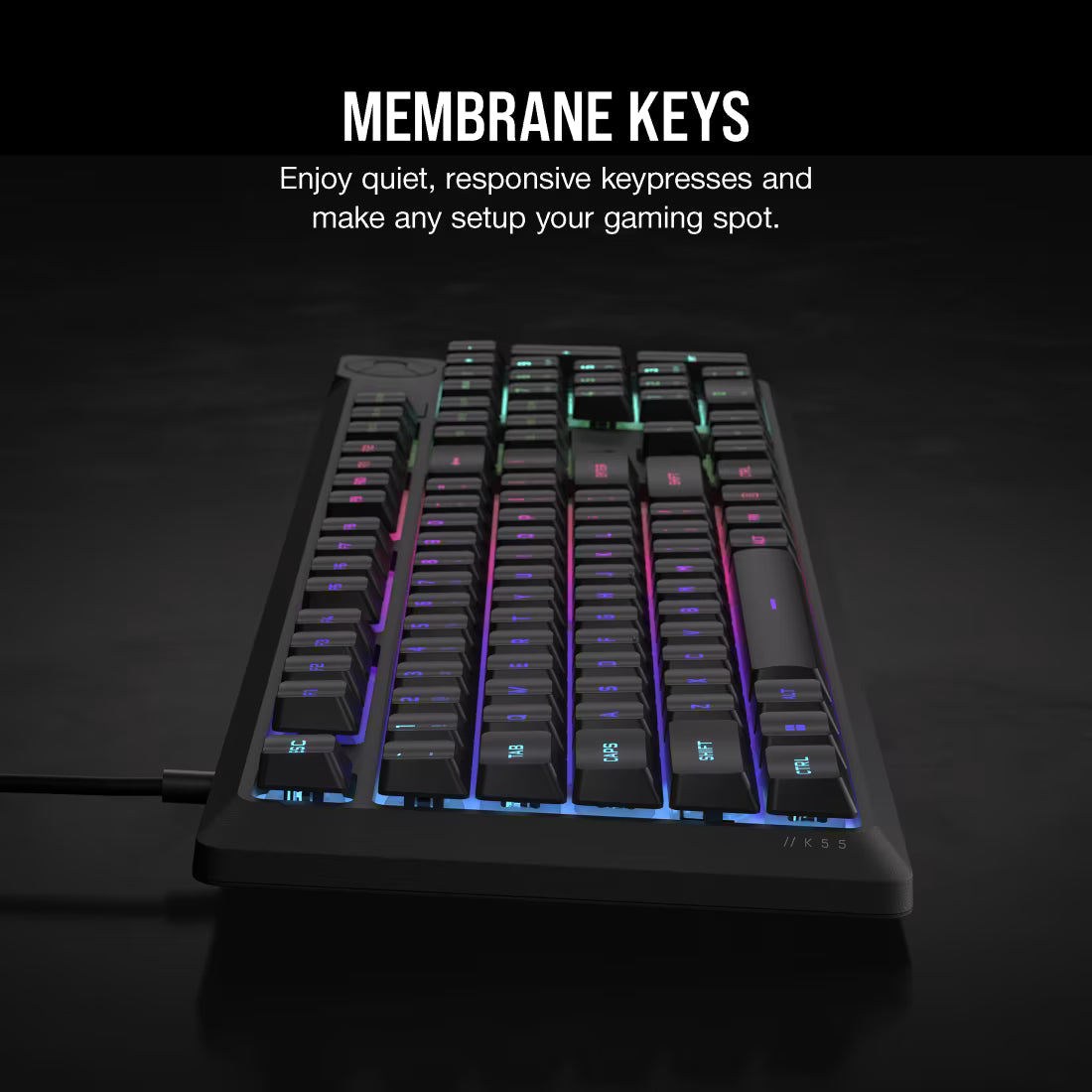 CORSAIR K55 Core RGB Gaming Keyboard