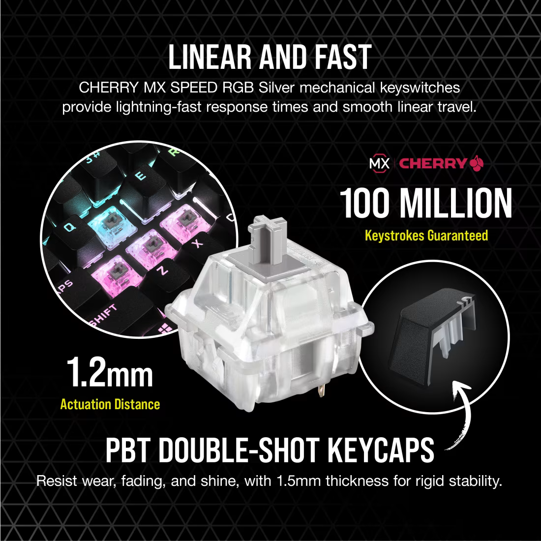 CORSAIR K65 RGB Mini 60% Mechanical Gaming Keyboard