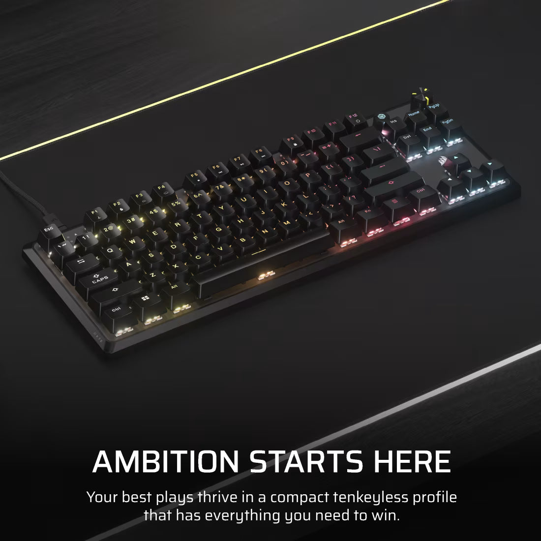 CORSAIR K70 Core TKL RGB Mechanical Gaming Keyboard