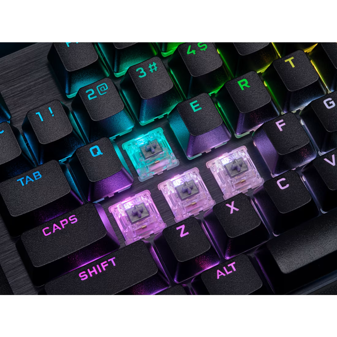 CORSAIR K70 RGB PRO Mechanical Gaming Keyboard - Cherry MX Speed Silver