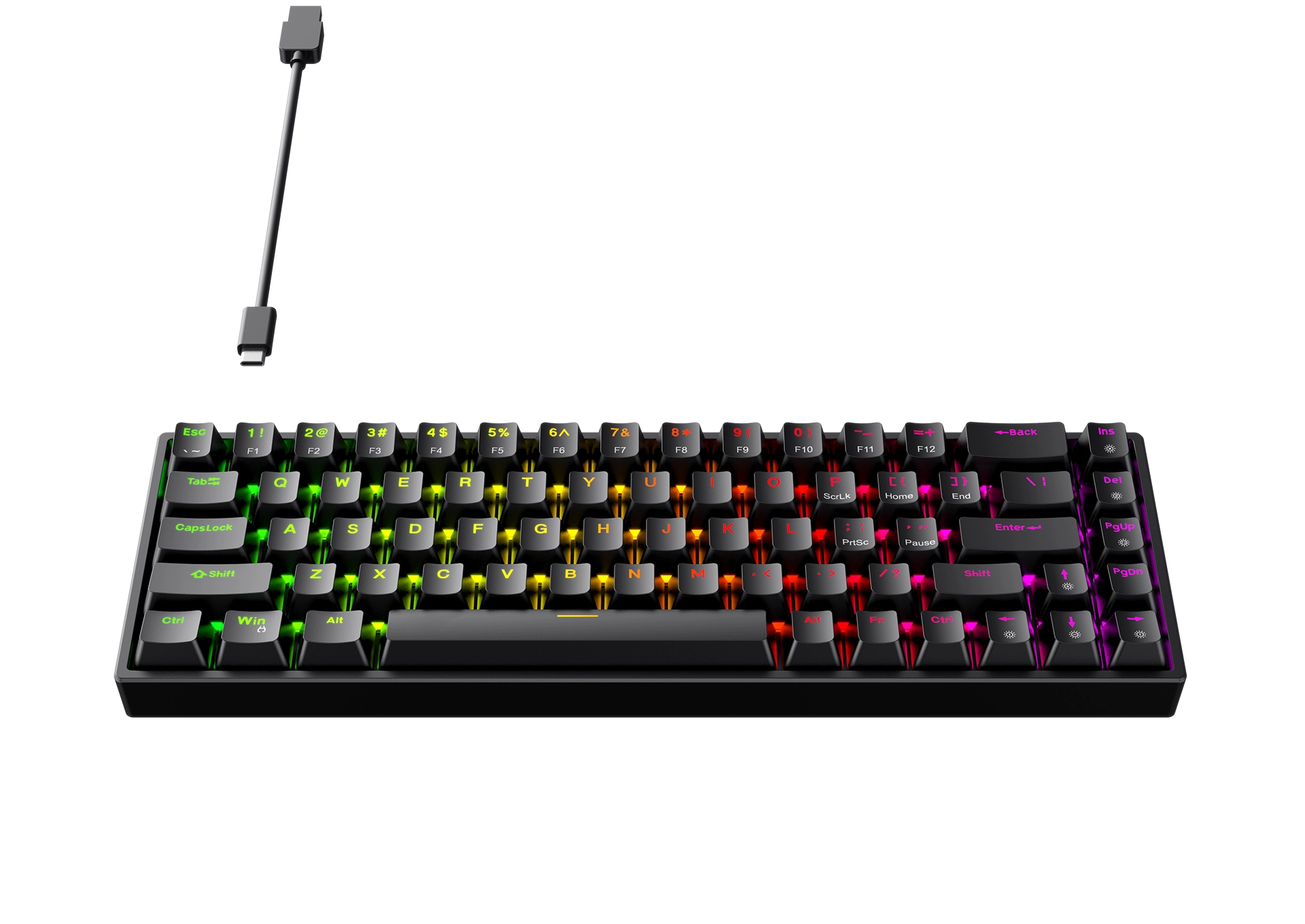 Playmax Mini Mechanical Gaming Keyboard - Black