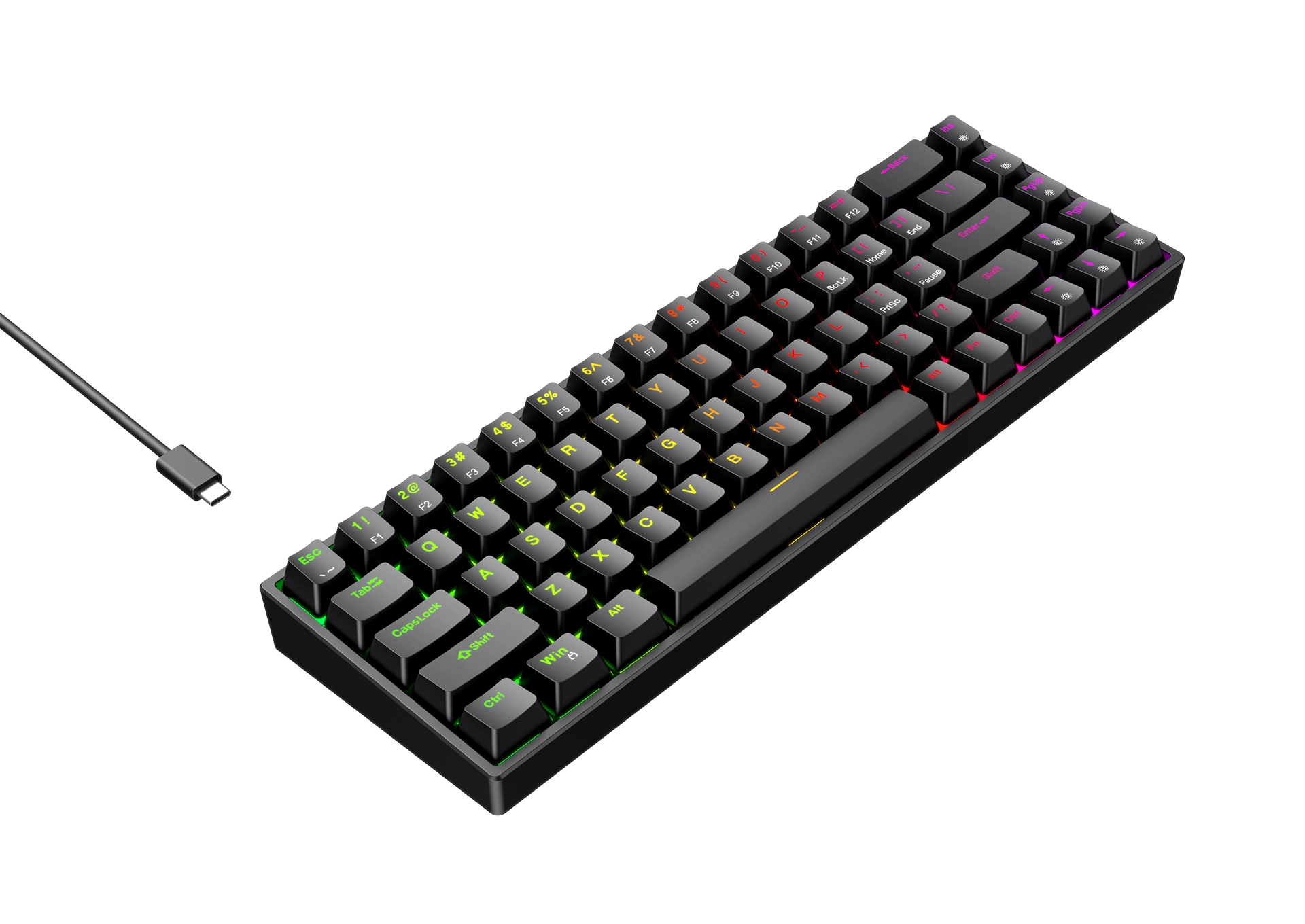 Playmax Mini Mechanical Gaming Keyboard - Black