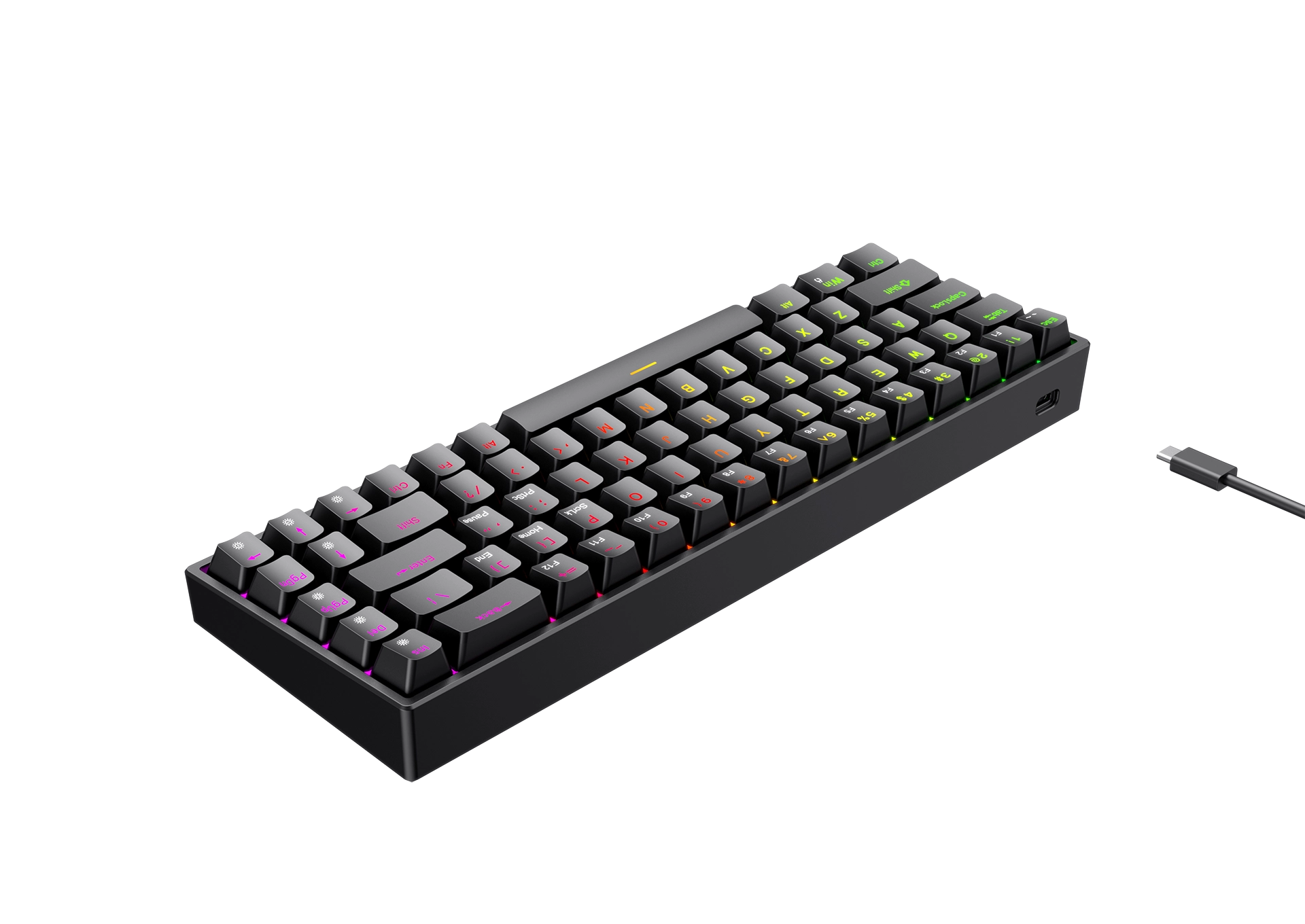 Playmax Mini Mechanical Gaming Keyboard - Black