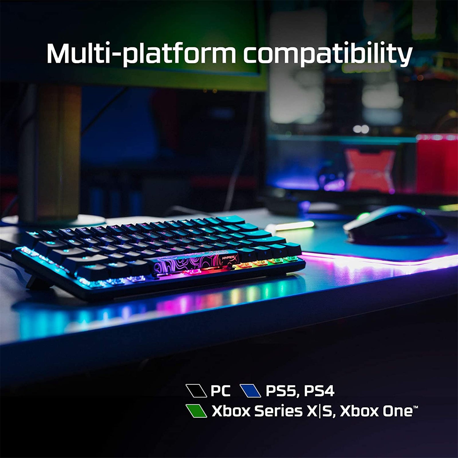 HyperX Alloy Origins 60 RGB Mechanical Gaming Keyboard Aqua Switch