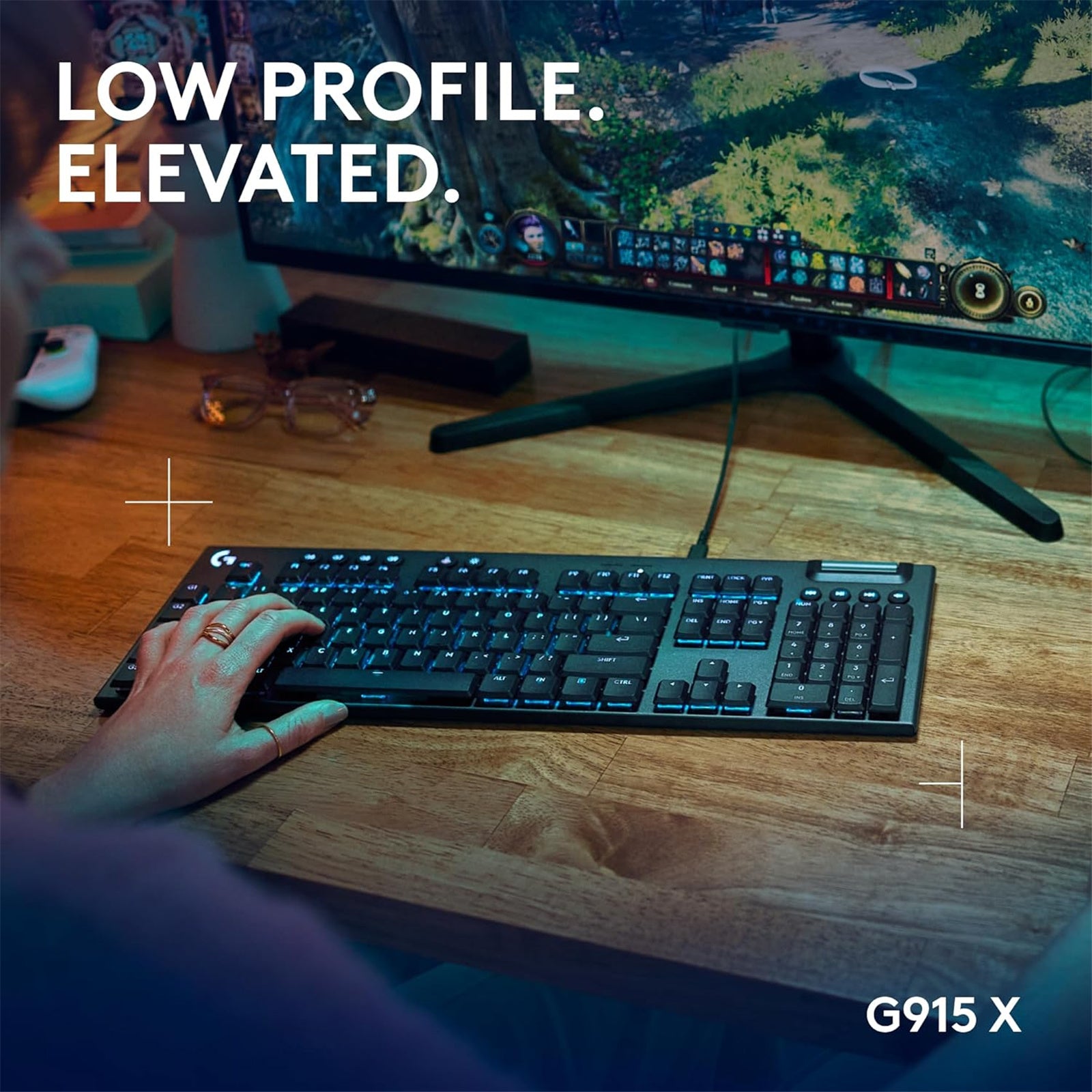 Logitech G915 X Low-Profile Wired Gaming Keyboard