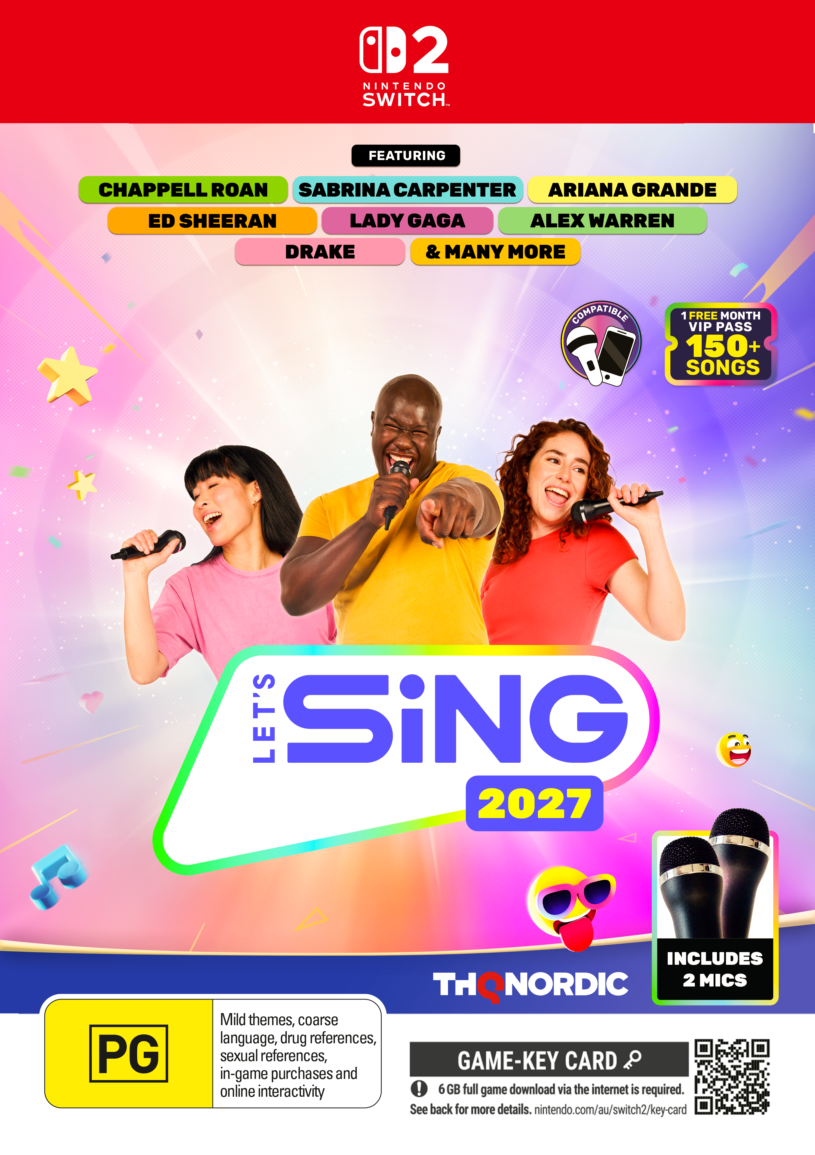 Let's Sing 2027: 2 Mic Bundle - Nintendo Switch 2