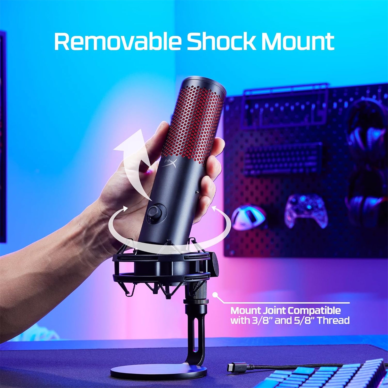 HyperX Quadcast 2 USB Gaming Microphone