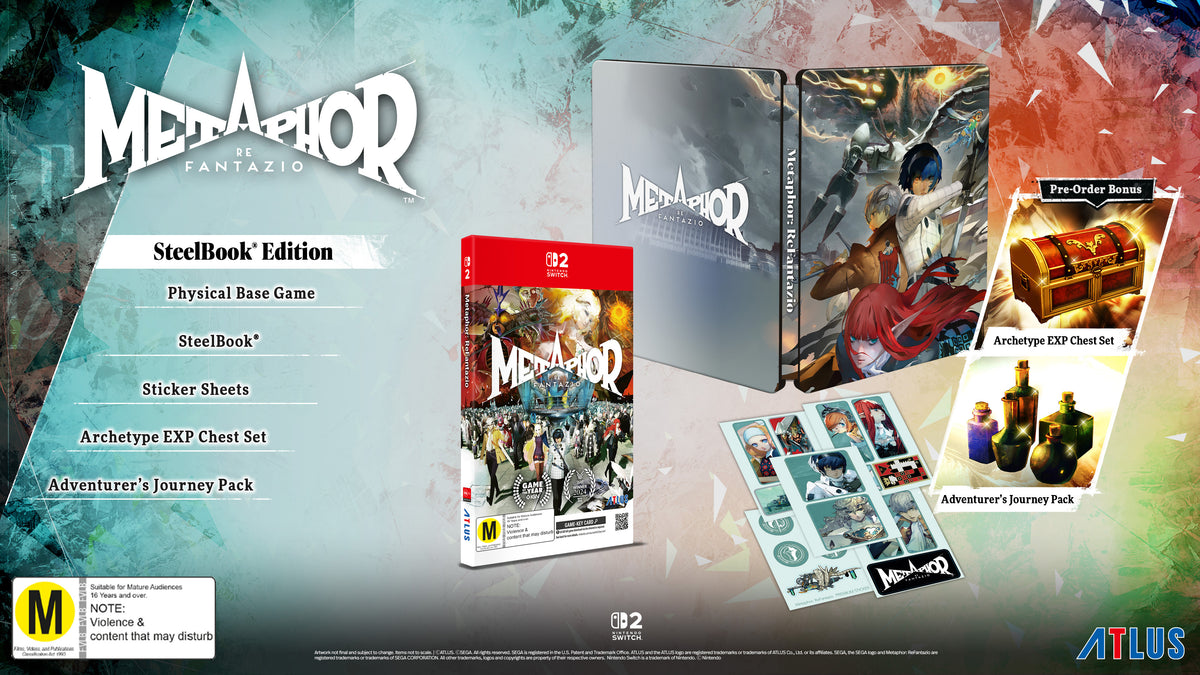 Metaphor Refantazio: Steelbook Edition (GKC) - Nintendo Switch 2