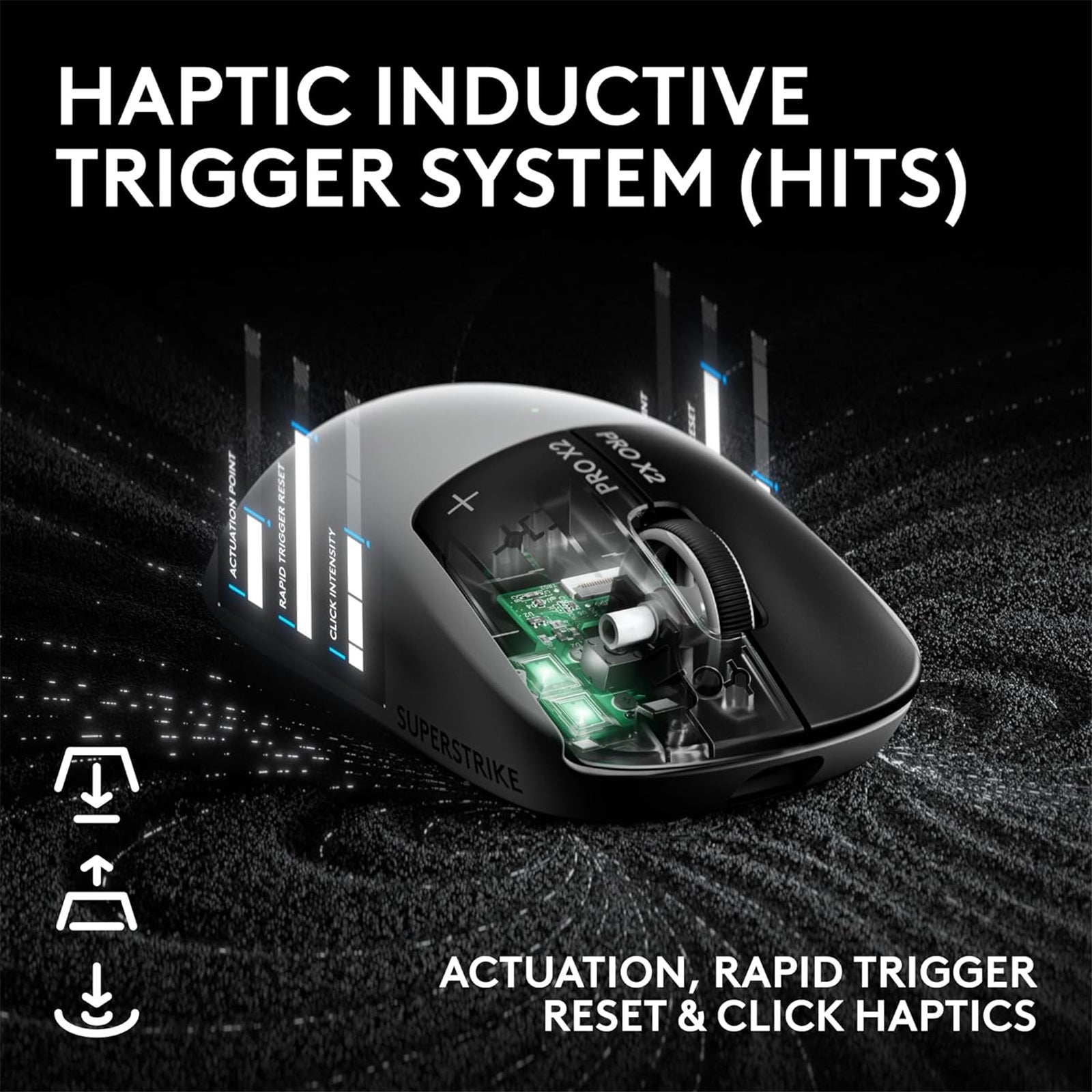 Logitech G Pro X2 SUPERSTRIKE LIGHTSPEED Wireless Gaming Mouse
