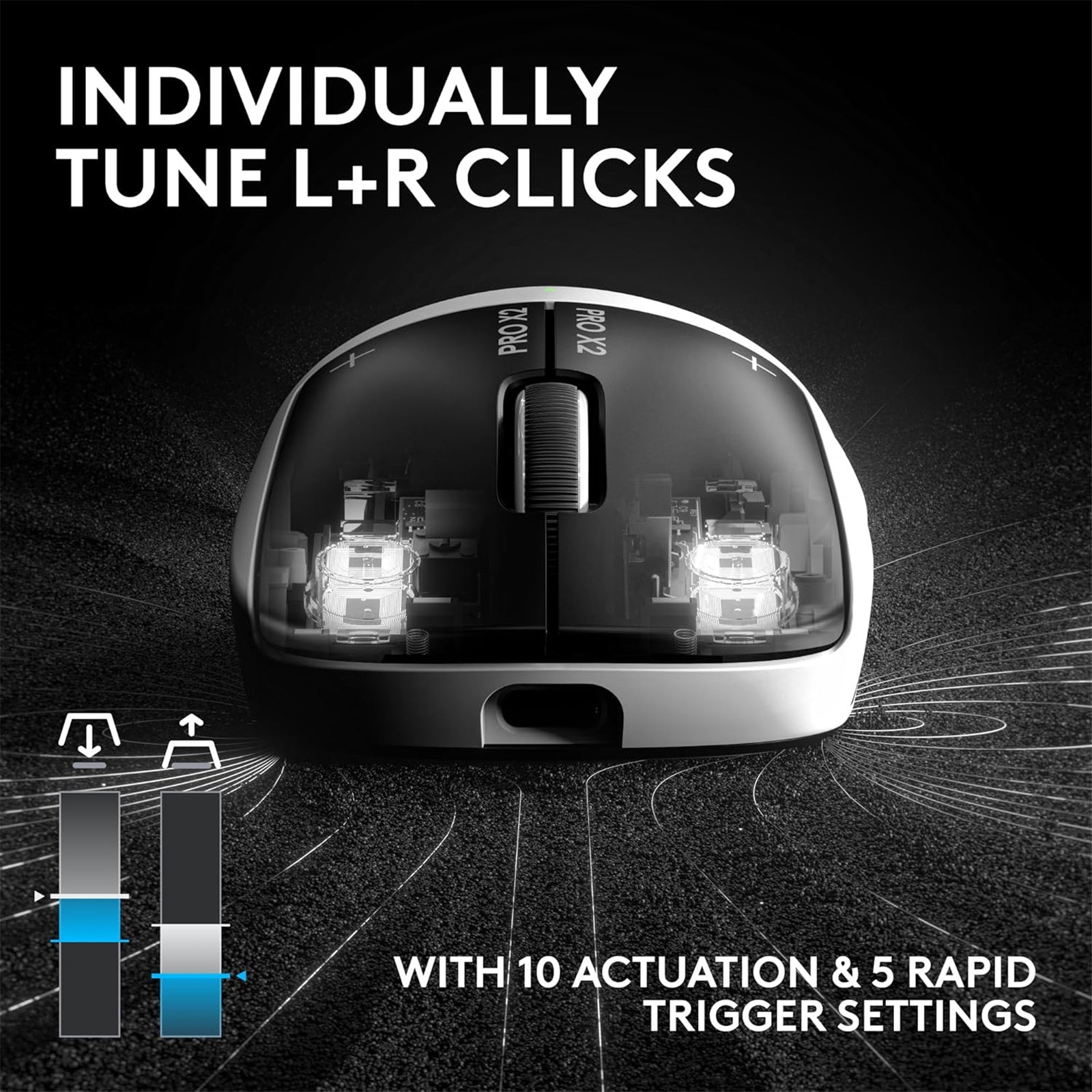 Logitech G Pro X2 SUPERSTRIKE LIGHTSPEED Wireless Gaming Mouse