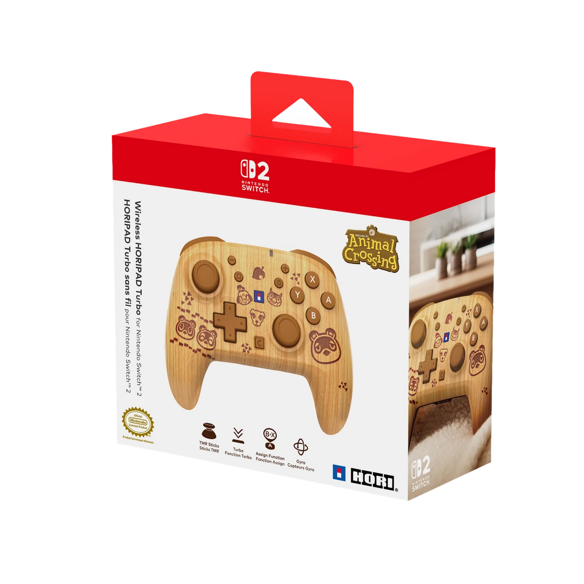 Hori Switch 2 HoriPAD Turbo Controller - Tom Nook