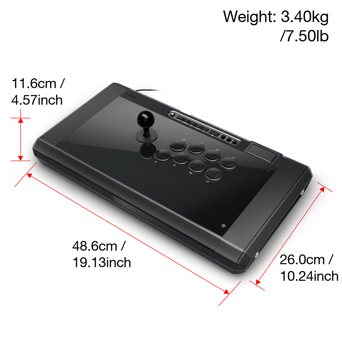 Qanba Obsidian 2 Wired Fight Stick for PS5 / PS4 / PC