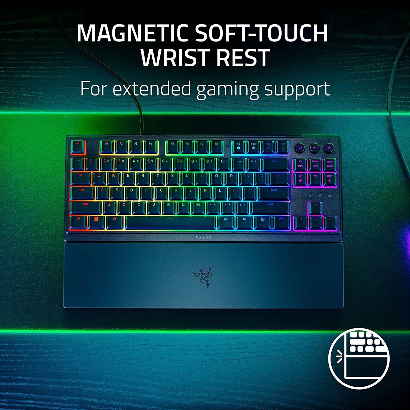 Razer Ornata V3 Tenkeyless - Low Profile Gaming Keyboard