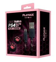 Playmax Pink Taboo PS4 Play & Charge Elite Kit