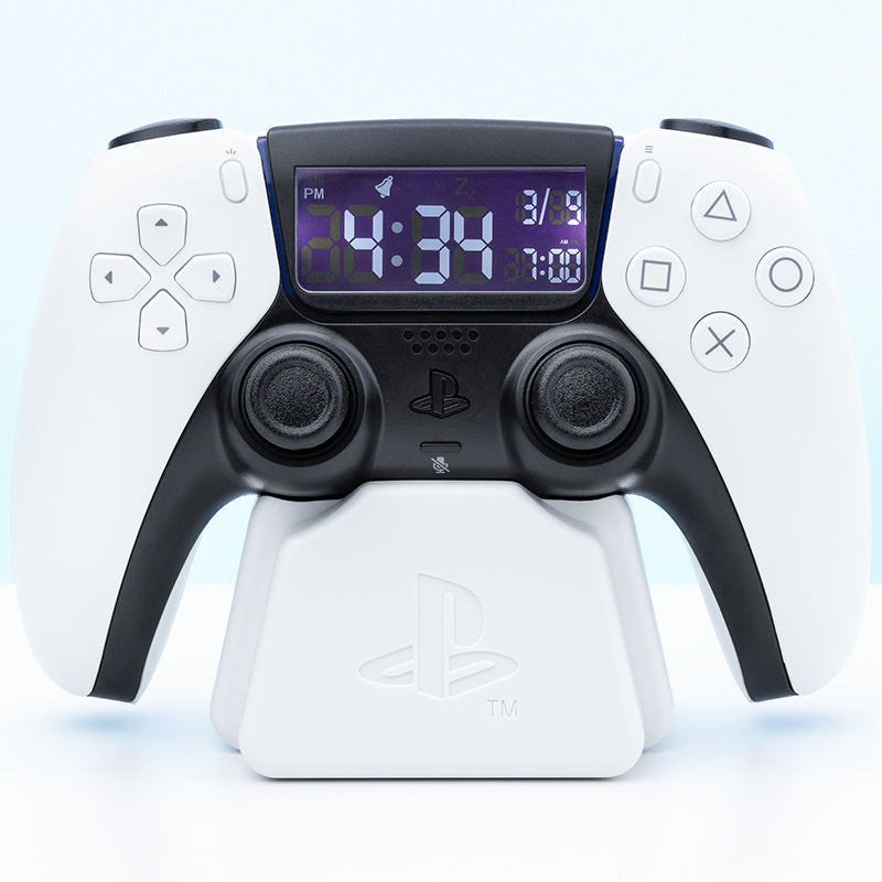 PlayStation PS5 Digital Alarm Clock (White Base)