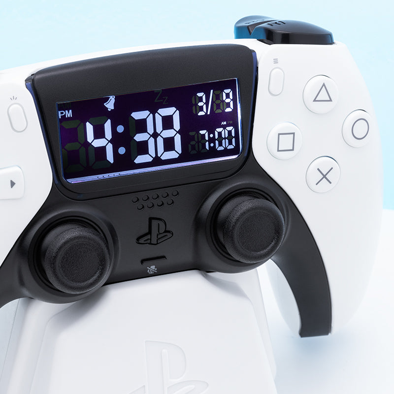 PlayStation PS5 Digital Alarm Clock (White Base)
