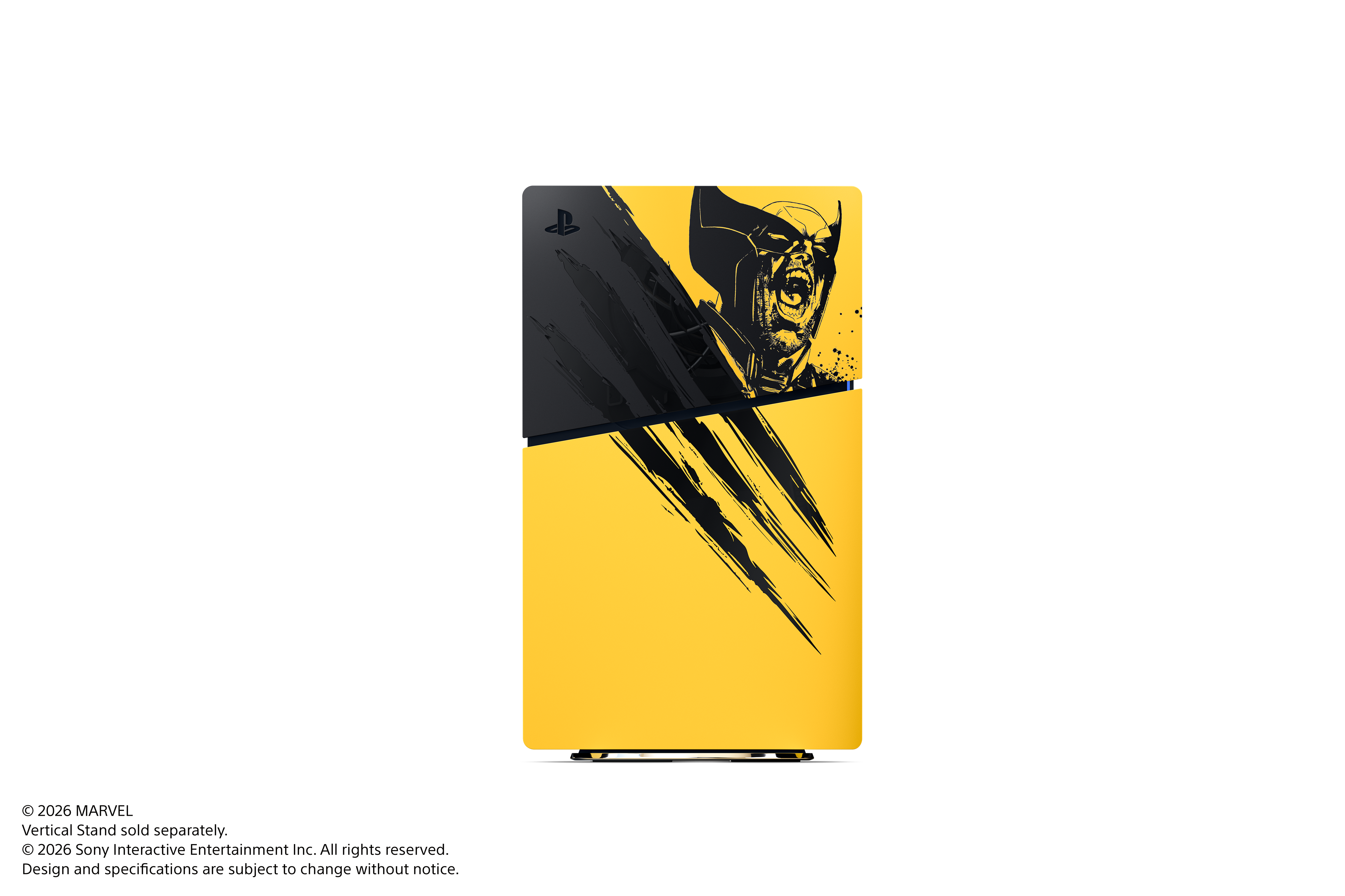 PS5 PlayStation 5 Console Covers - Marvel’s Wolverine Battle Yellow Limited Edition