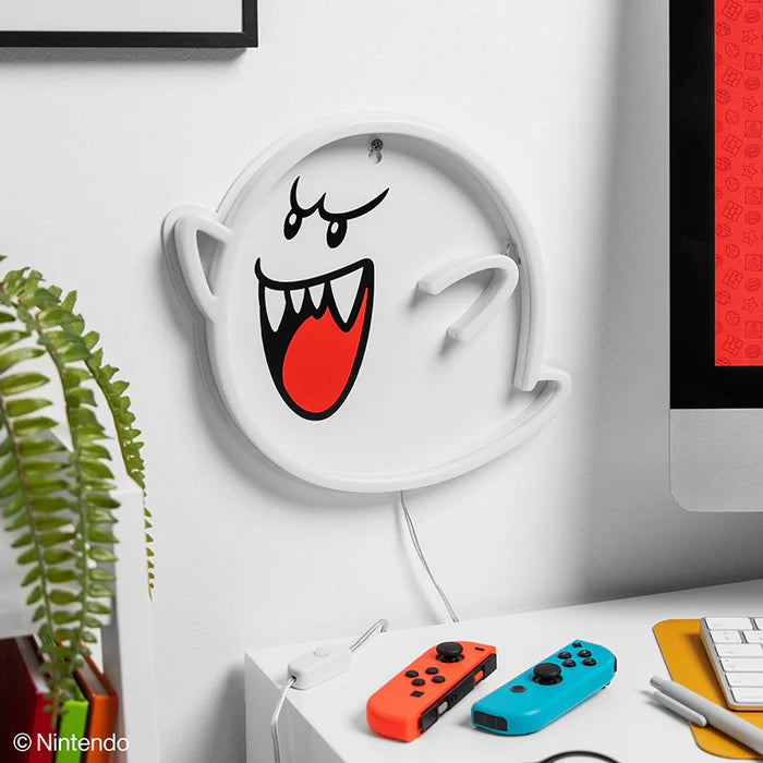 Super Mario Boo Wall Mountable LED Neon Light