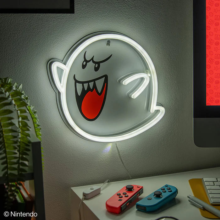 Super Mario Boo Wall Mountable LED Neon Light