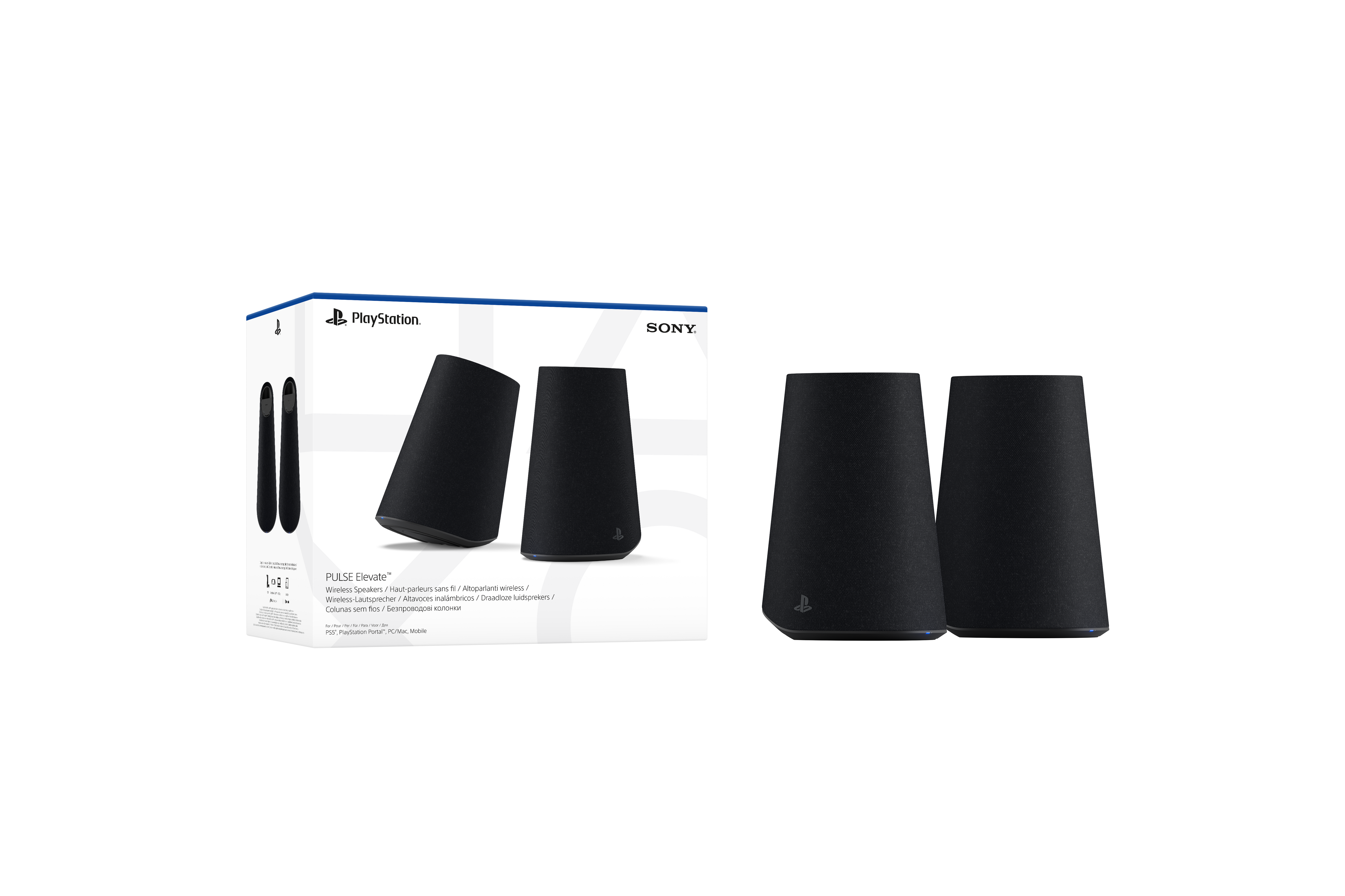 PS5 PlayStation PULSE Elevate wireless speakers - Midnight Black