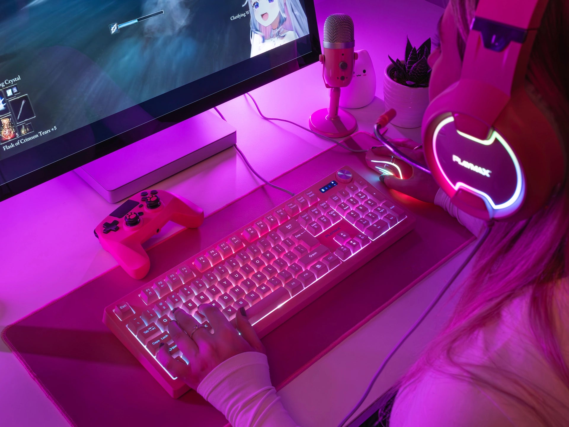 Playmax Pink Taboo Mouse Mat