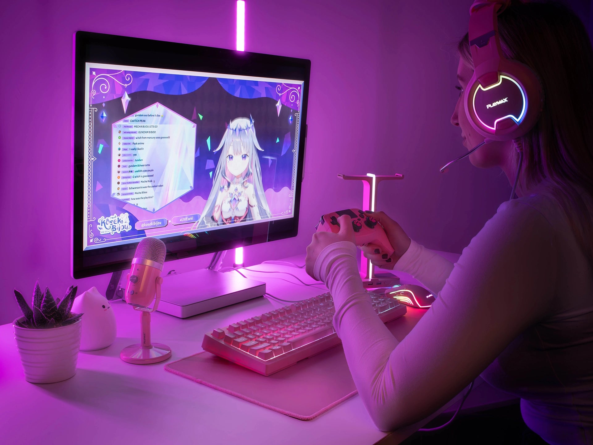 Playmax Pink Taboo Mouse Mat