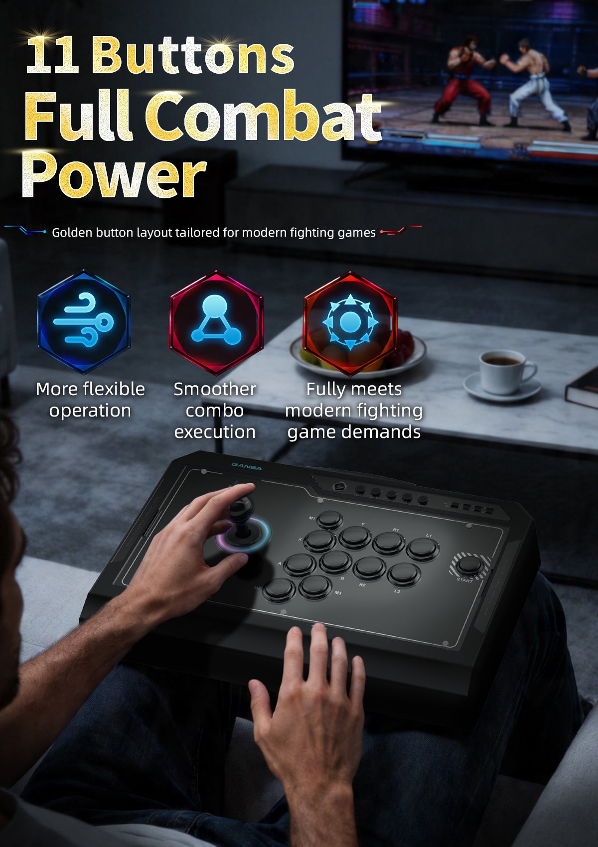 Qanba Q4RAF PRO 8K Arcade Joystick