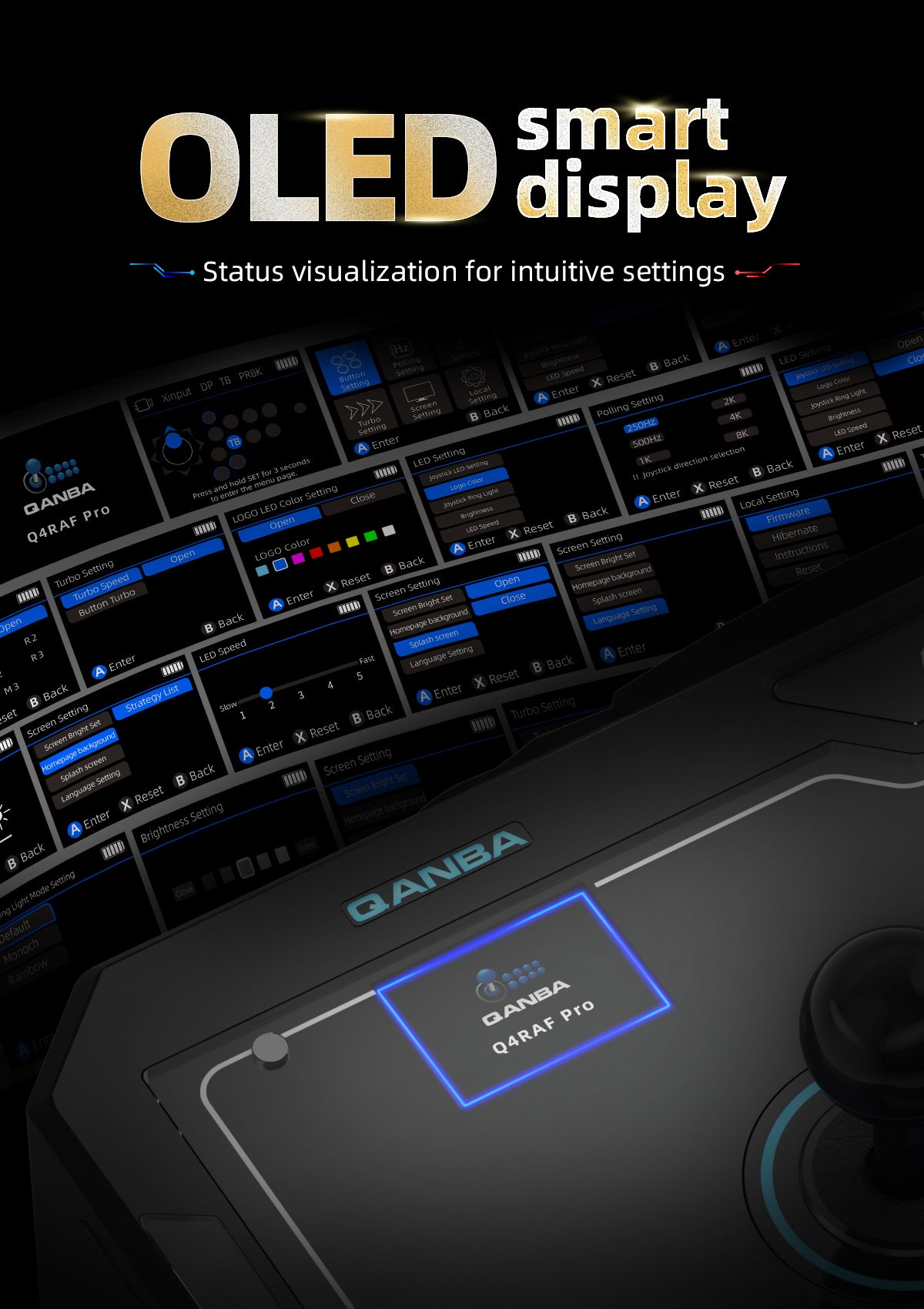 Qanba Q4RAF PRO 8K Arcade Joystick