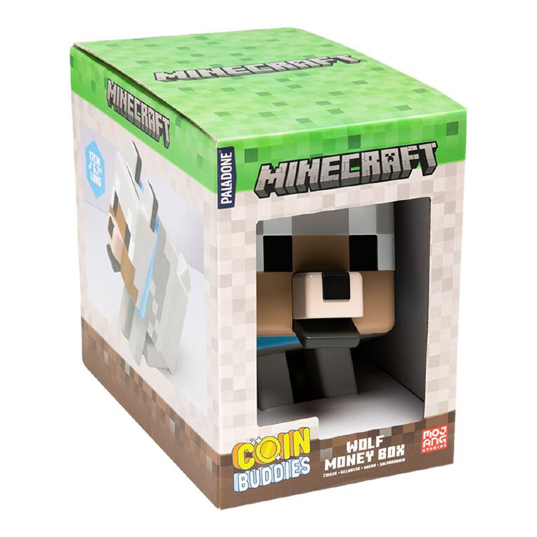 Minecraft Wolf Shaped Money Box