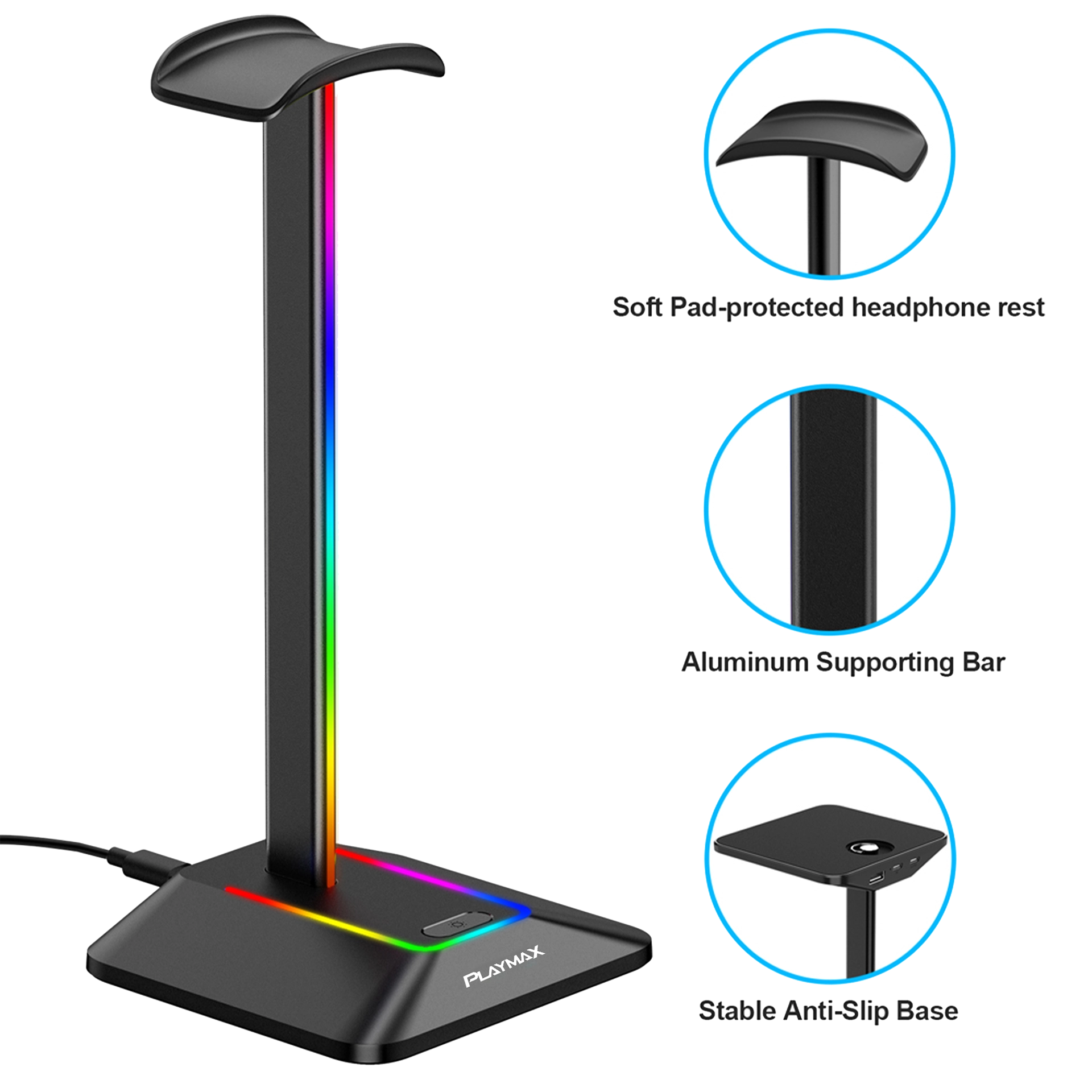 Playmax RGB Headset Stand