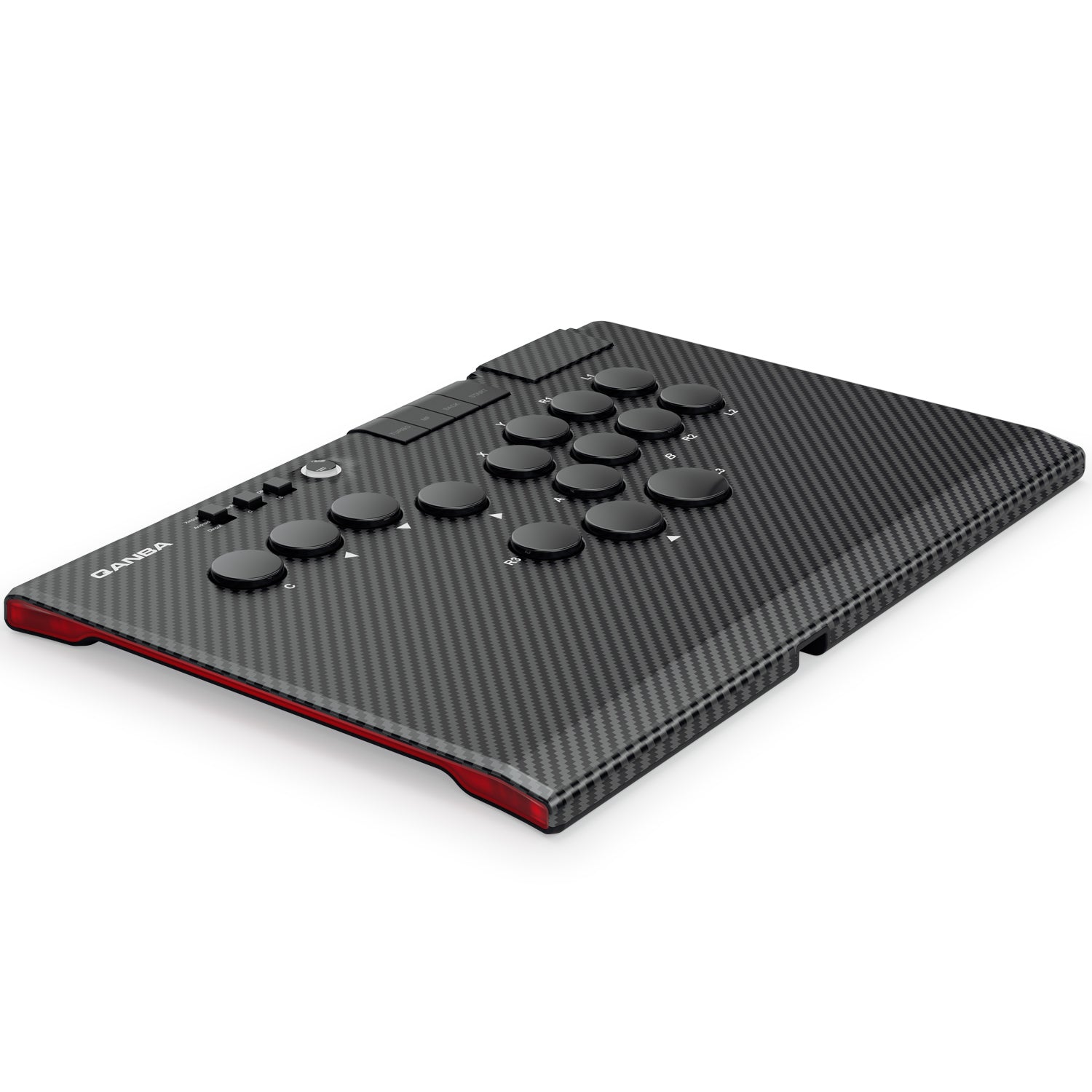 Qanba Ruby Arcade Controller - Carbon Fiber Black + FREE Carry Bag