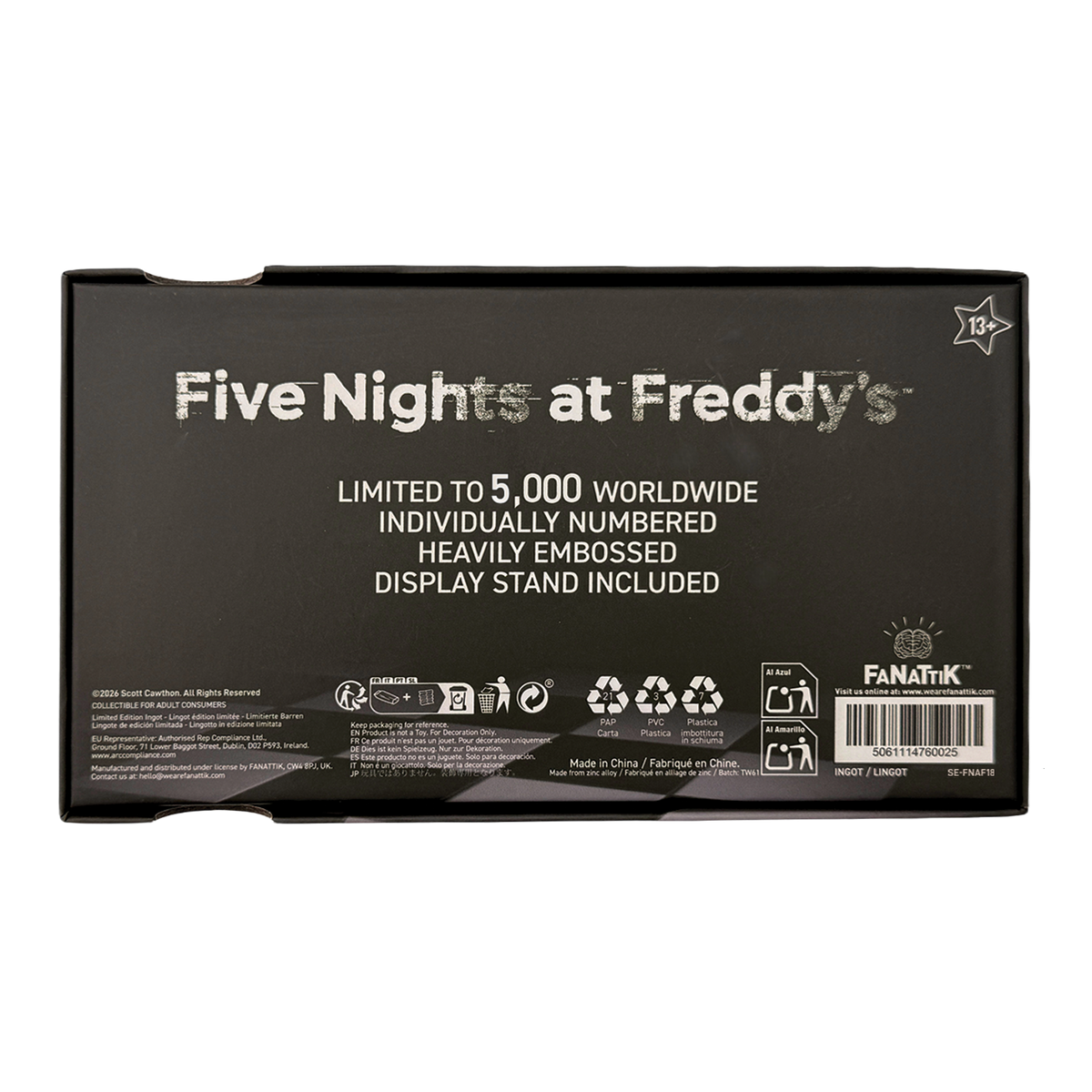 Five Nights at Freddy’s - Limited Edition Pizzaplex Opening Night Ticket
