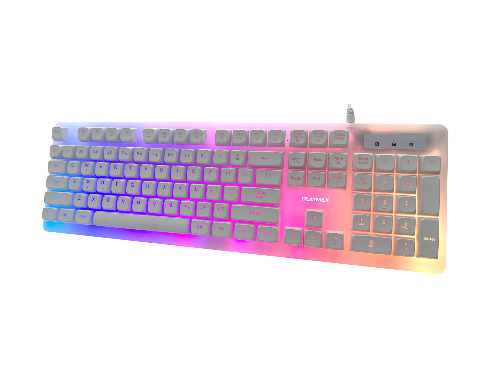 Playmax Aurora Keyboard - White