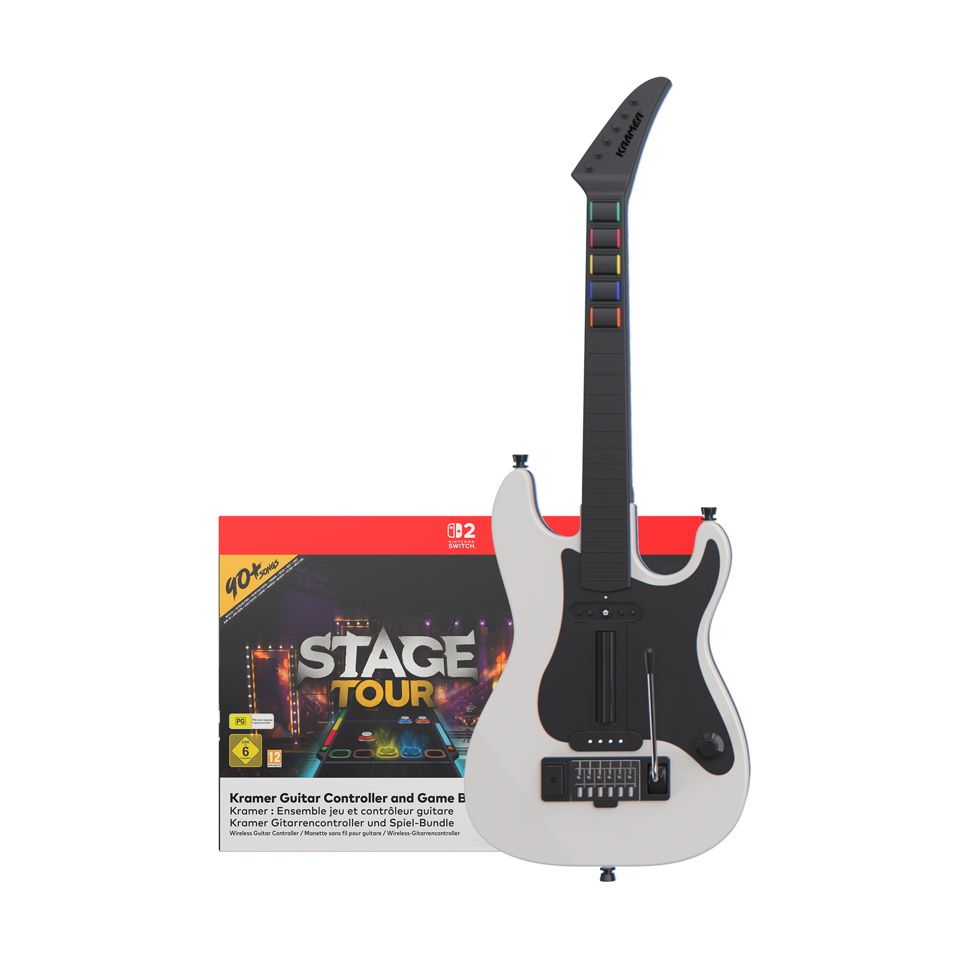 Stage Tour + Kramer Wireless Guitar Controller Bundle (CIB) - Nintendo Switch 2
