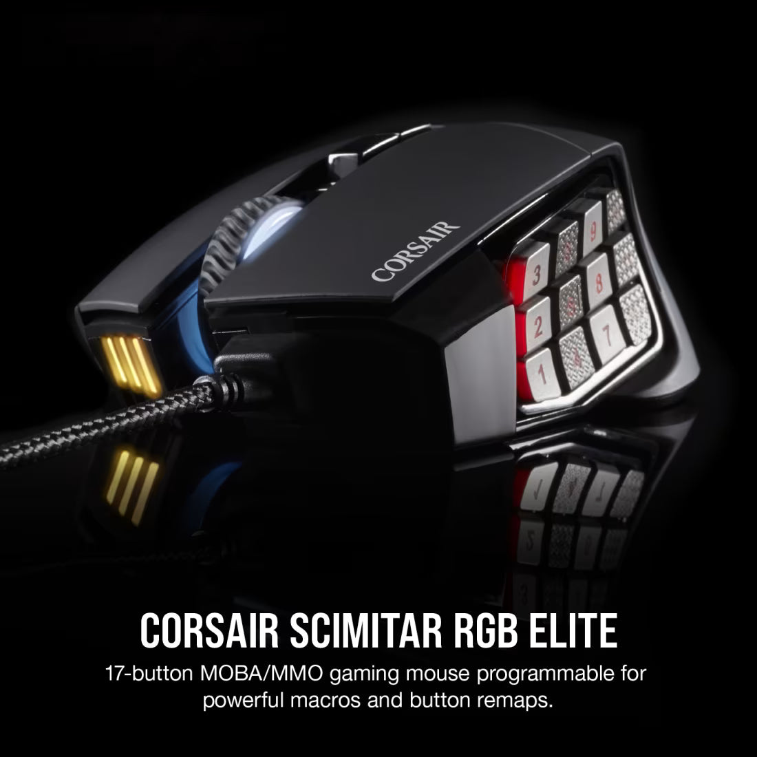 CORSAIR Scimitar Elite RGB MOBA/MMO Optical Gaming Mouse