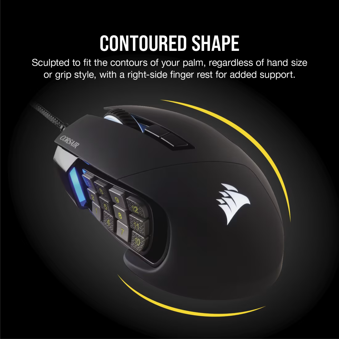 CORSAIR Scimitar Elite RGB MOBA/MMO Optical Gaming Mouse