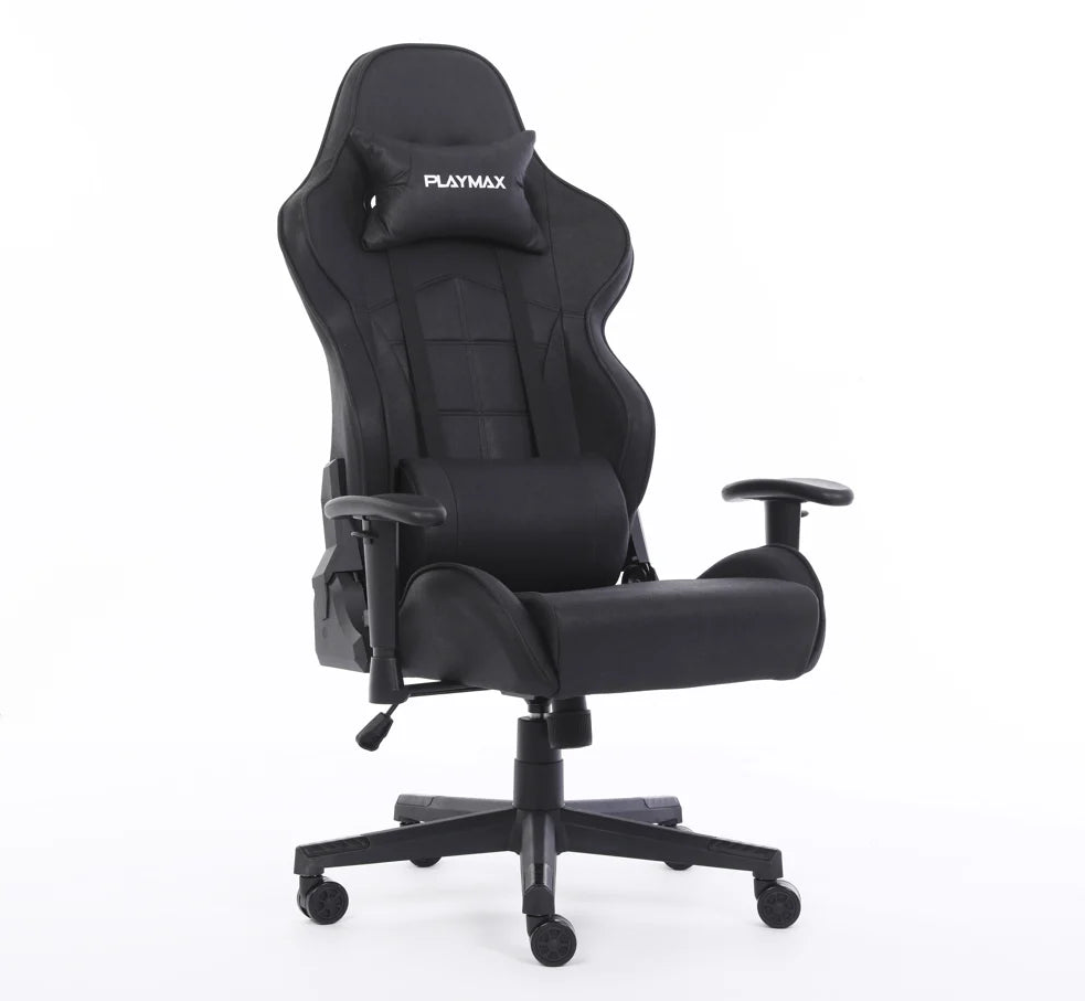 Playmax Fabric Gaming Chair - Black