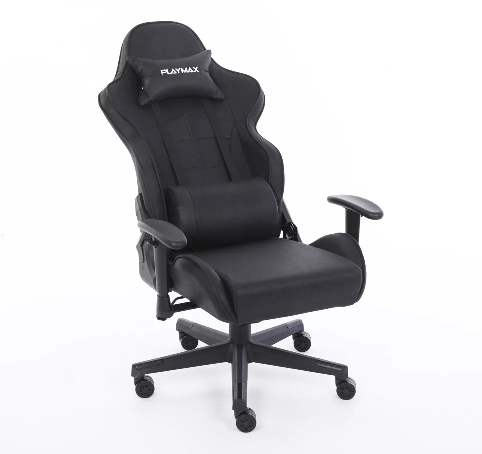 Playmax Fabric Gaming Chair - Black