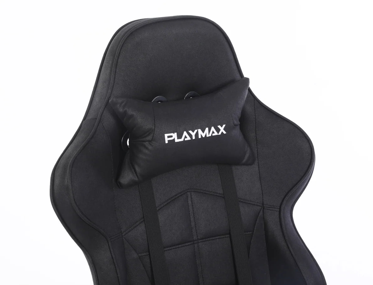 Playmax Fabric Gaming Chair - Black