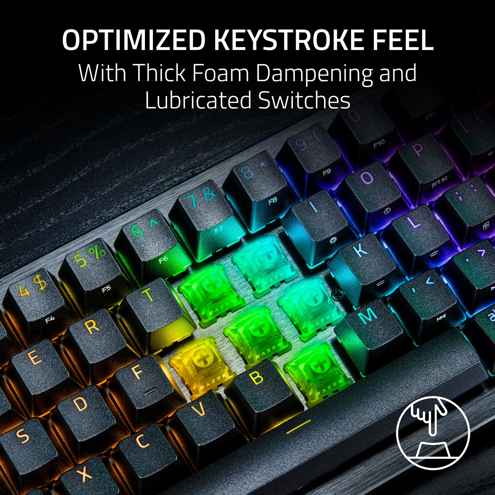 Razer Huntsman V3 Hall Effect Magnetic Mini 65% 8KHz Esports Keyboard - Black