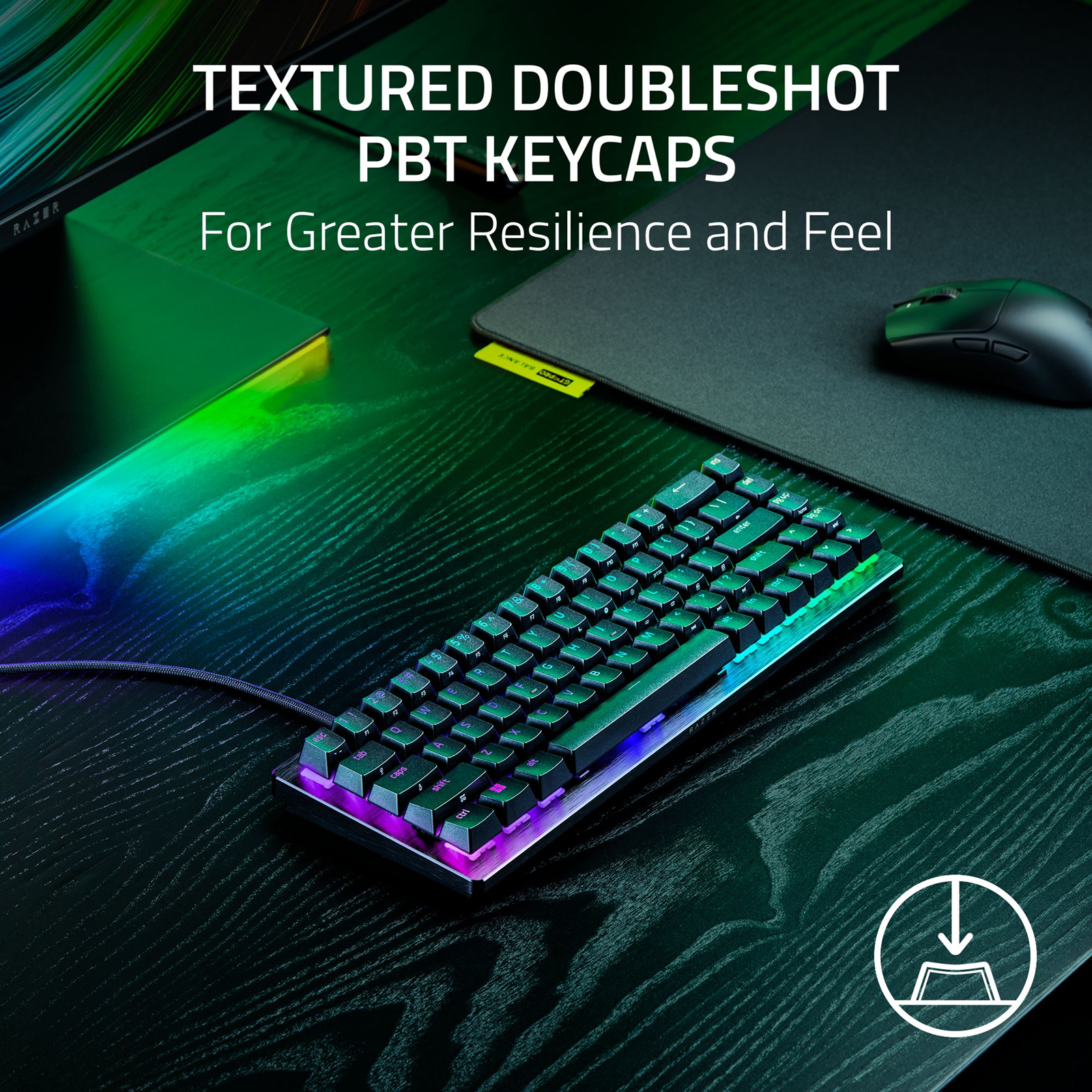 Razer Huntsman V3 Hall Effect Magnetic Mini 65% 8KHz Esports Keyboard - Black