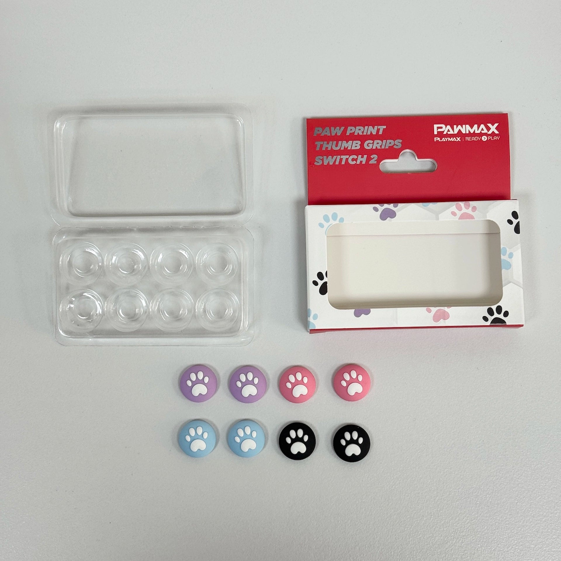 Playmax Paw Print Thumb Grips - Switch 2