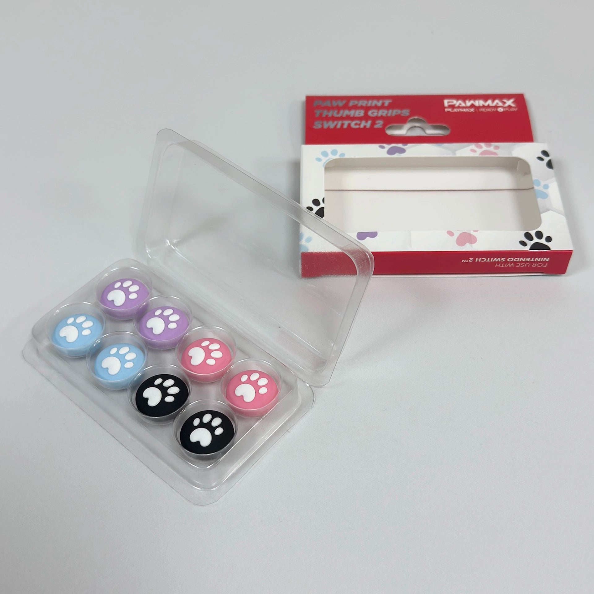 Playmax Paw Print Thumb Grips - Switch 2